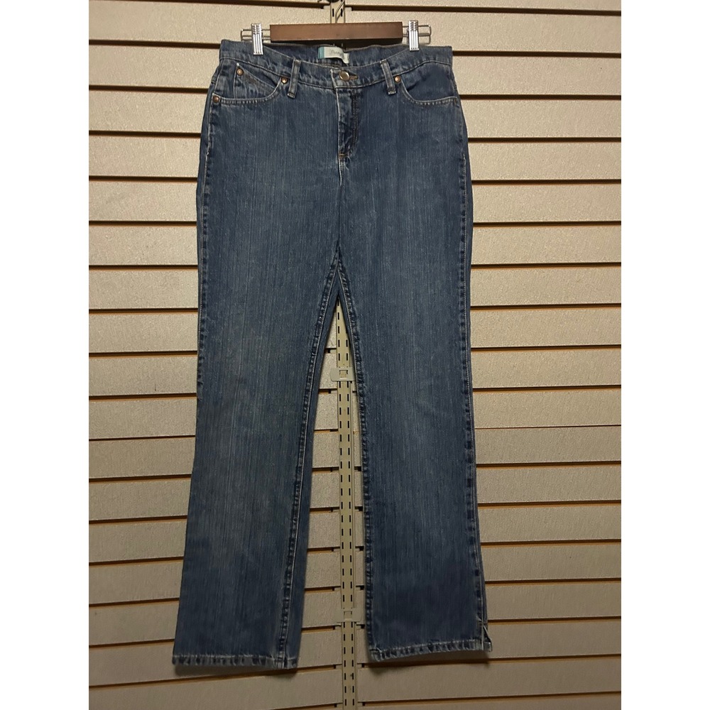Wrangler Cowgirl Cut Cash Jeans Womens 9/10x34 Medium Wash Straight Leg WRC10AS